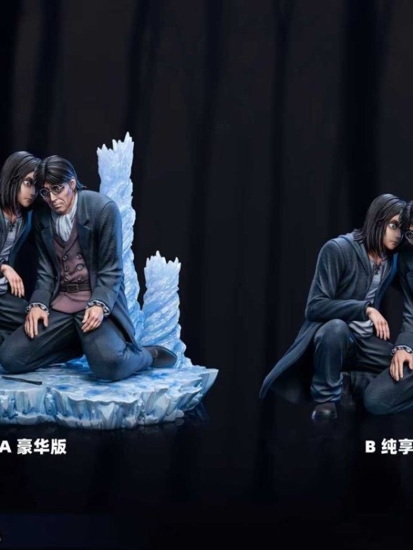 Pop Art Studio Eren Jeager And Grisha Jaeger Resin Statue