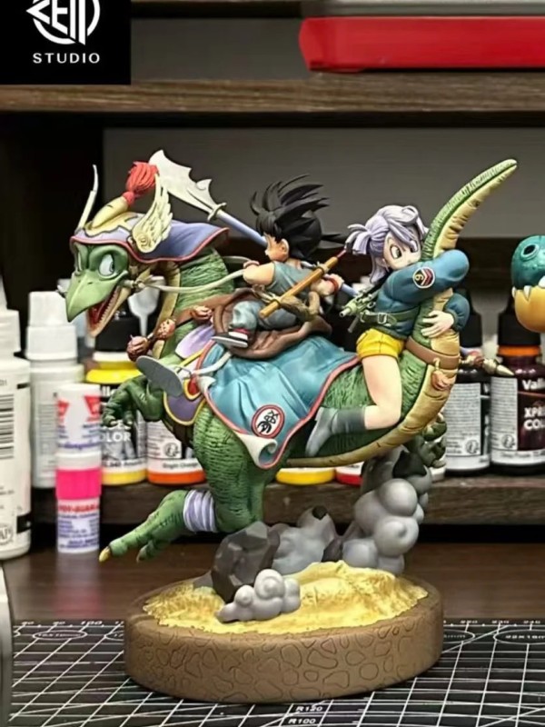 Cell - Kid Goku and Bulma