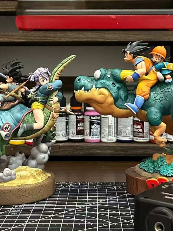 Cell - Kid Goku and Bulma 2